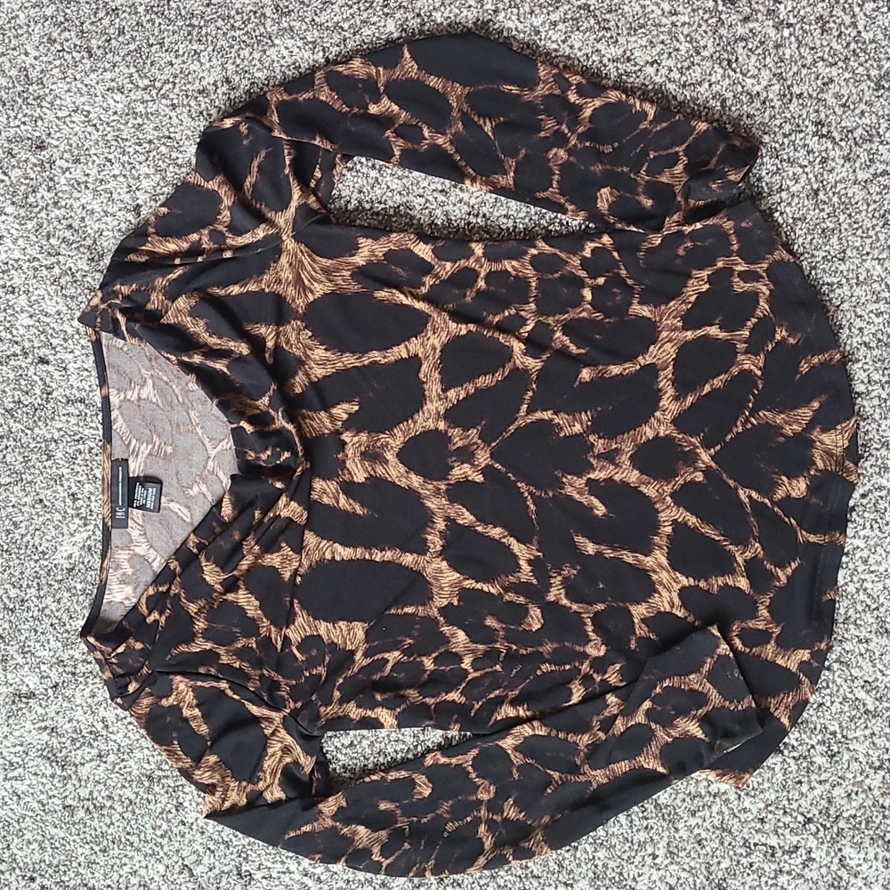 INC Animal Print Top